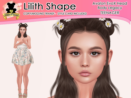 Second Life Marketplace - Lilith Shape *SF*